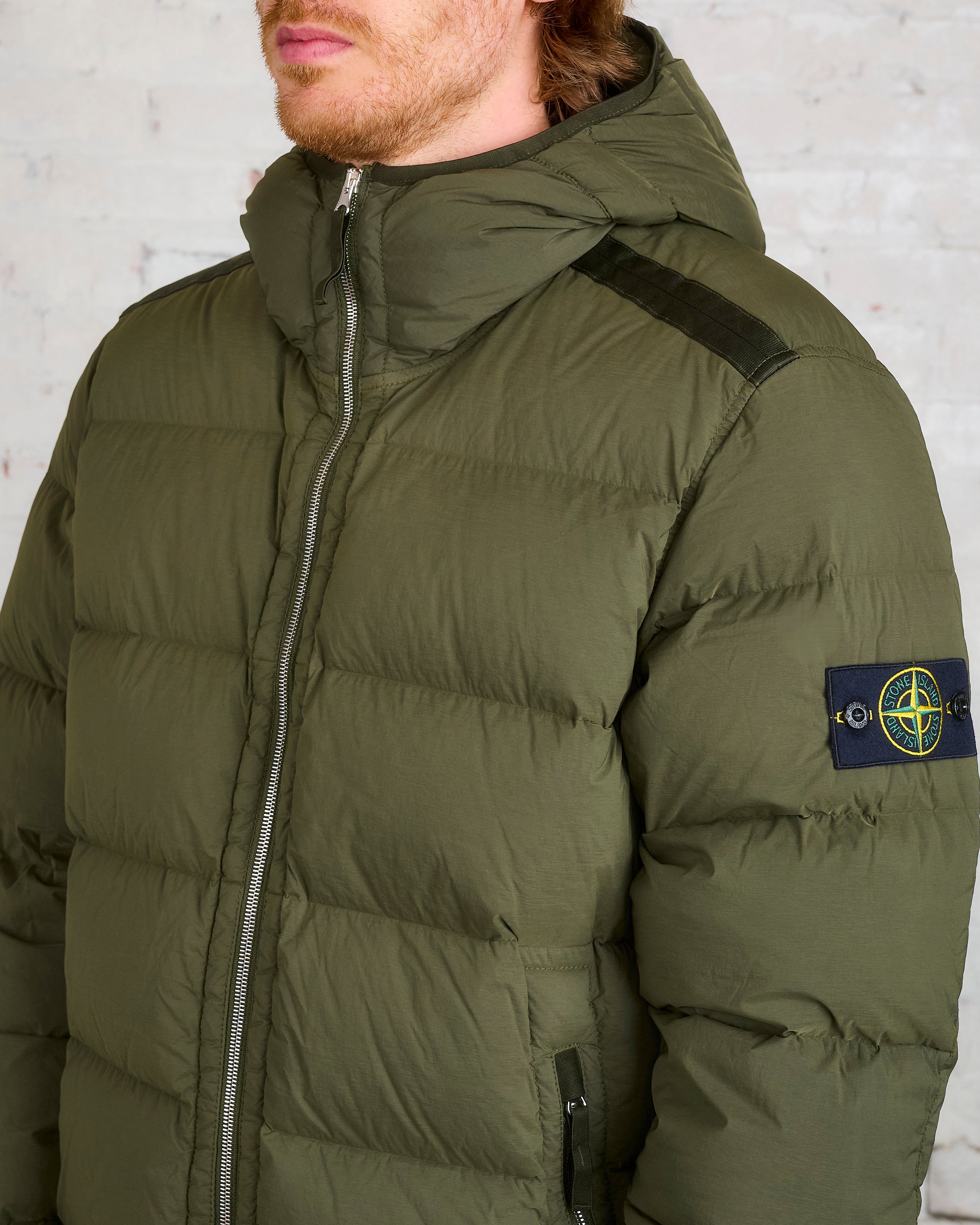 Stone Island Seamless Tunnel Down Jacket Olive – LESS 17