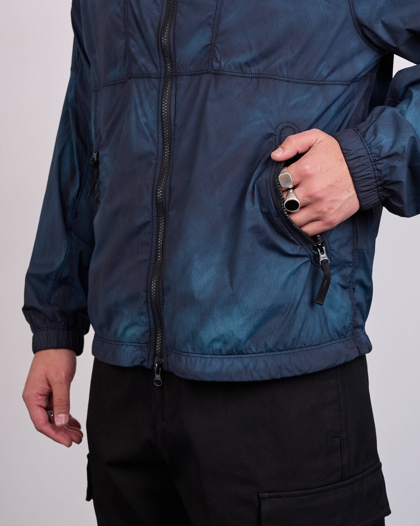 Stone Island Skin Touch Nylon-TC Corrosion Jacket Black – LESS 17