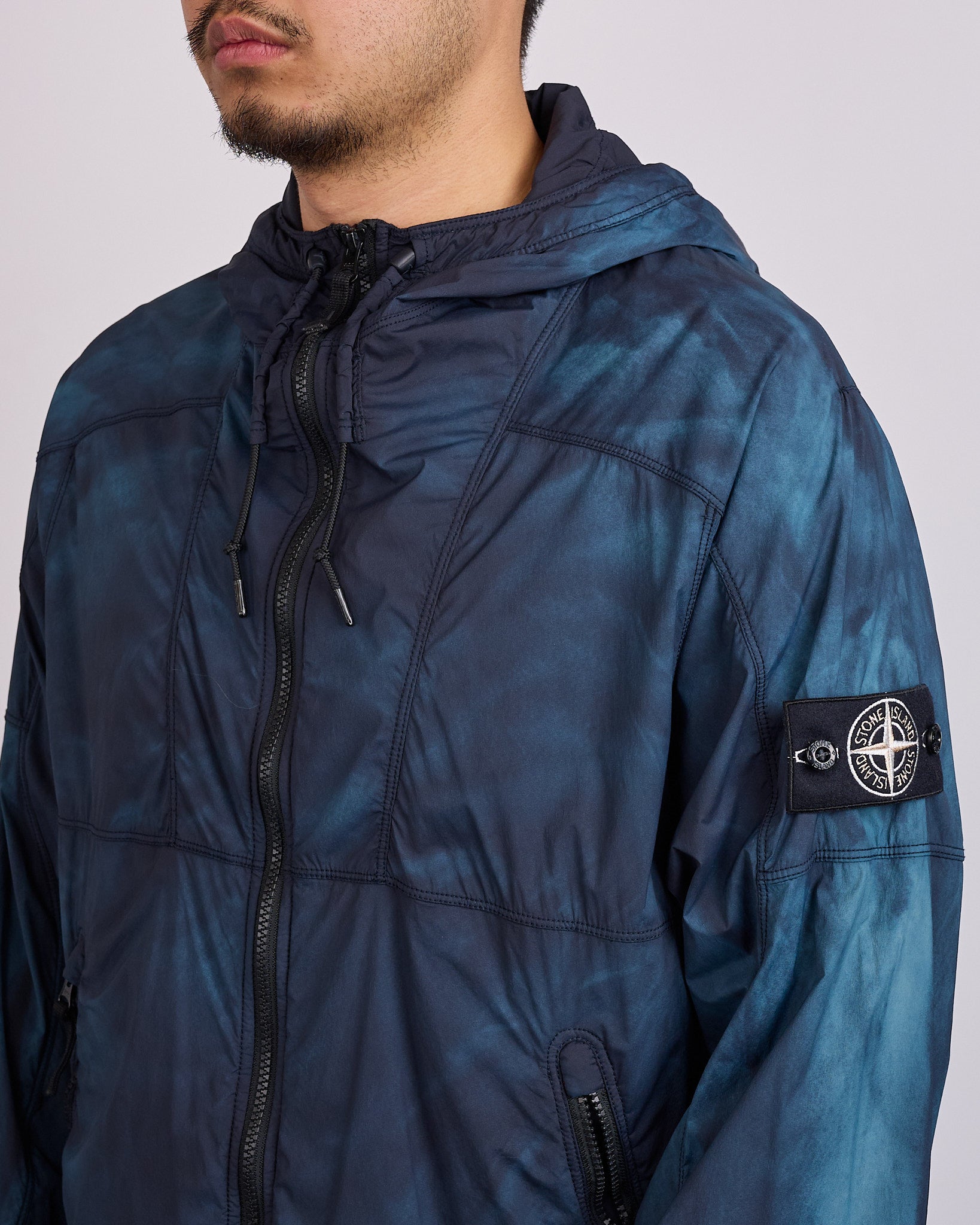 Stone Island Skin Touch Nylon-TC Corrosion Jacket Black – LESS 17