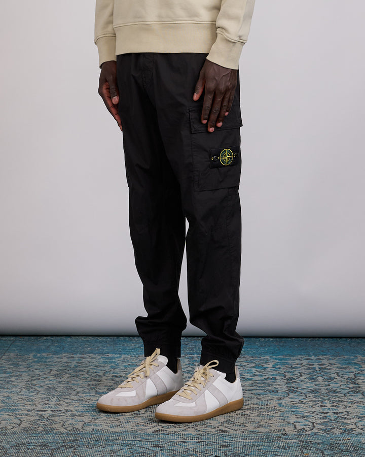 Stone Island Stretch Cotton Parachute Cargo Pant Black