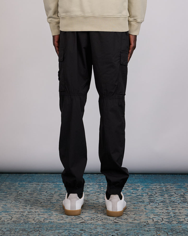 Stone Island Stretch Cotton Parachute Cargo Pant Black