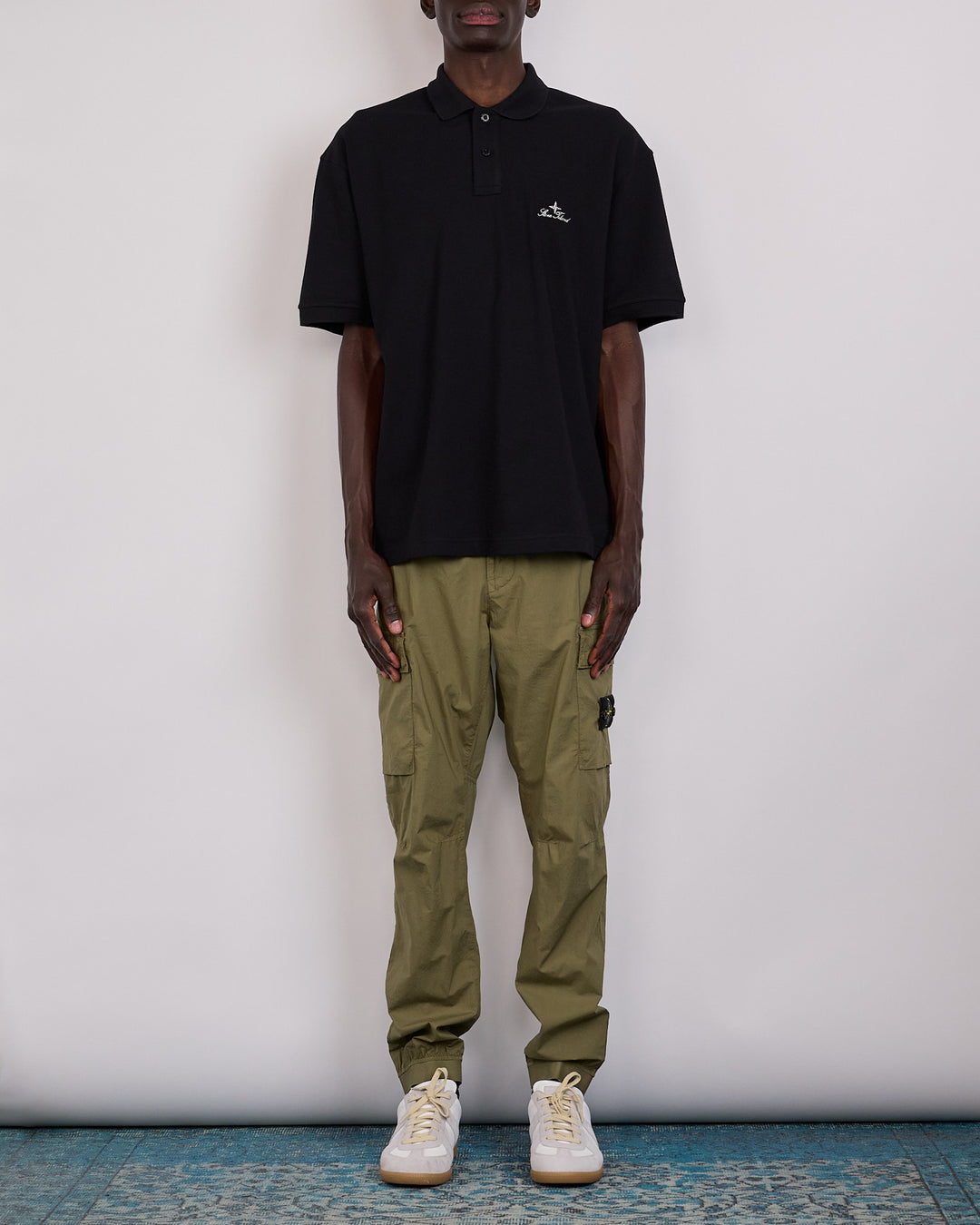Stone Island Stretch Cotton Parachute Cargo Pant Military