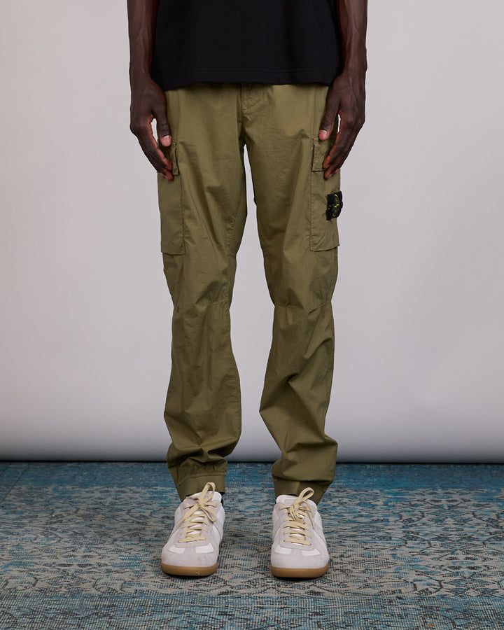 Stone Island Stretch Cotton Parachute Cargo Pant Military