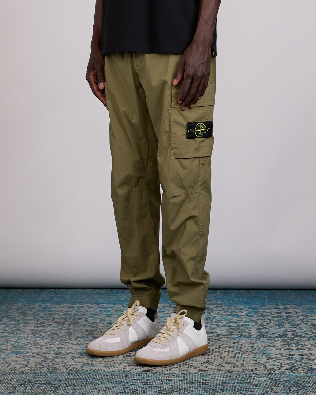 Stone Island Stretch Cotton Parachute Cargo Pant Military