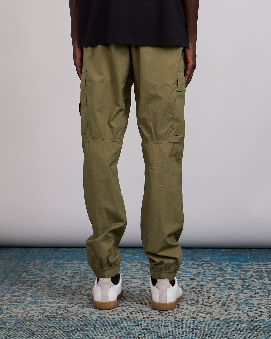 Stone Island Stretch Cotton Parachute Cargo Pant Military
