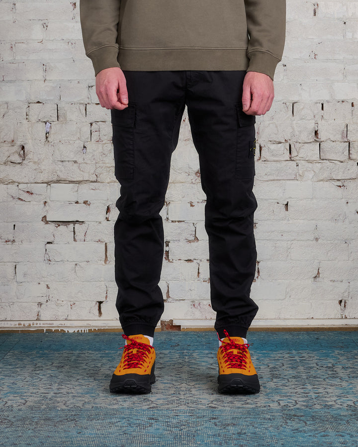 Stone Island Supima Jogger Cargo Pant Black