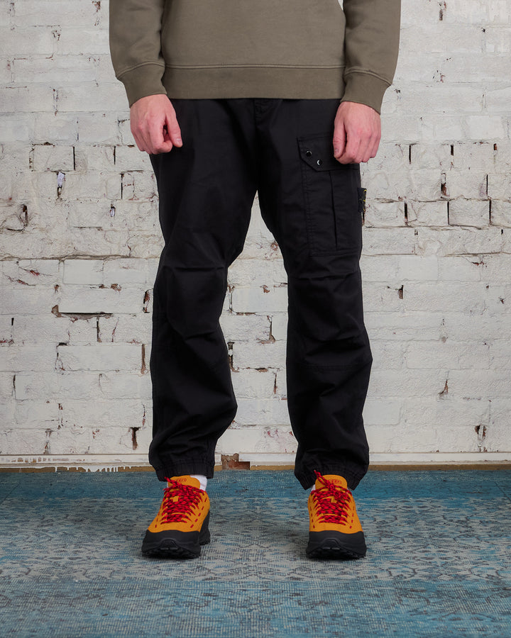 Stone Island Supima Loose Single Cargo Pant Black