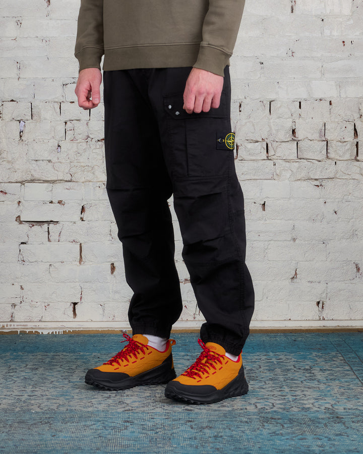 Stone Island Supima Loose Single Cargo Pant Black