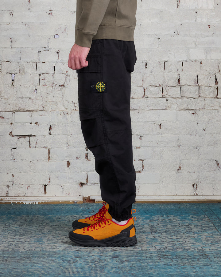 Stone Island Supima Loose Single Cargo Pant Black