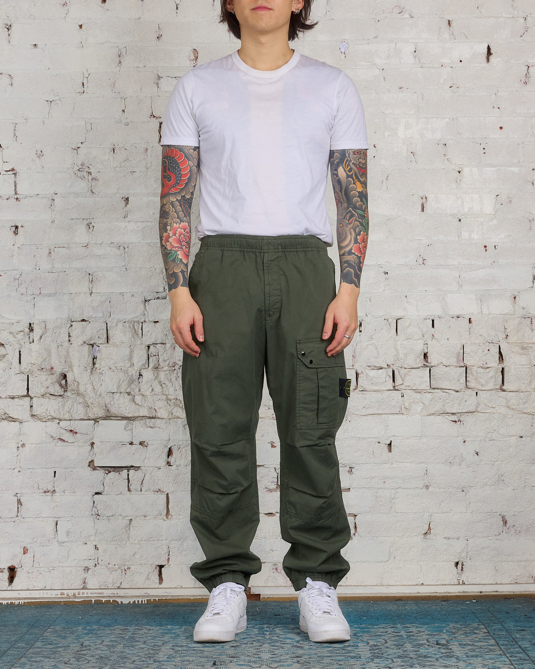 Stone Island Supima Loose Single Cargo Pant Musk