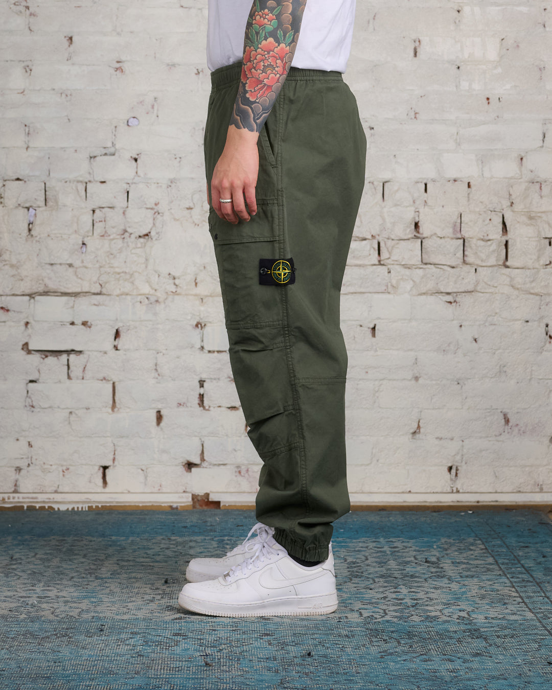 Stone Island Supima Loose Single Cargo Pant Musk