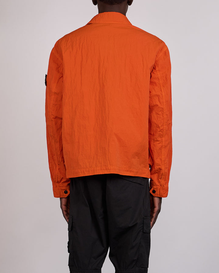 Stone Island Warp Rib Nylon-TC Cargo Jacket Burnt Orange