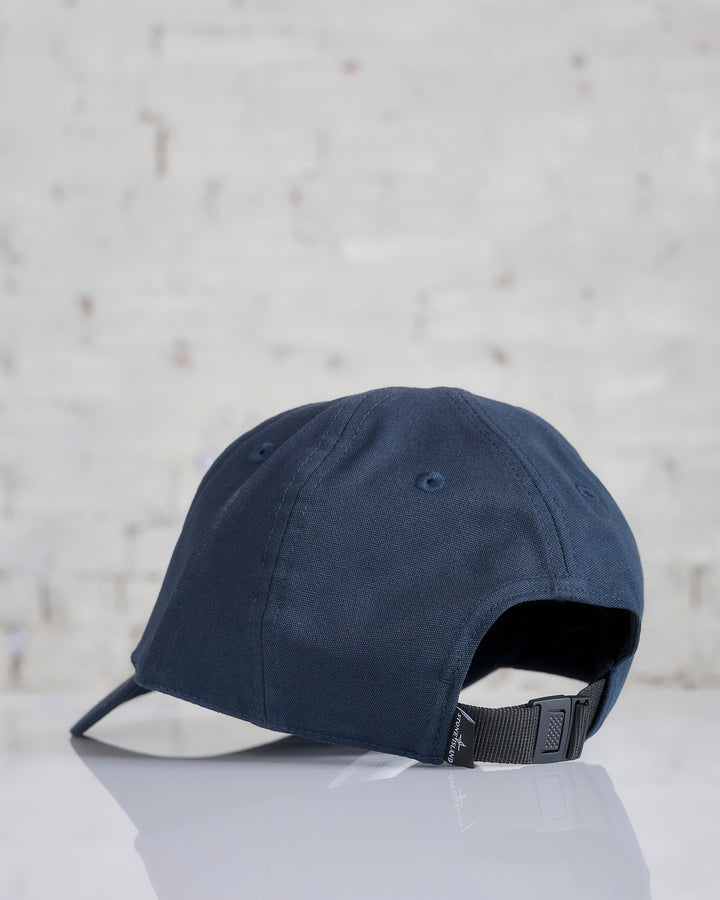 Stone Island Wordmark Bonded Cap Navy Blue