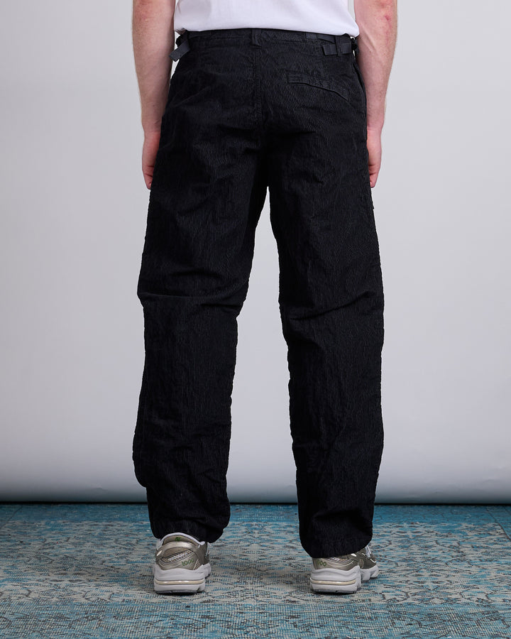 Stone Island Wrinkled Corduroy 500 Cargo Pant Black
