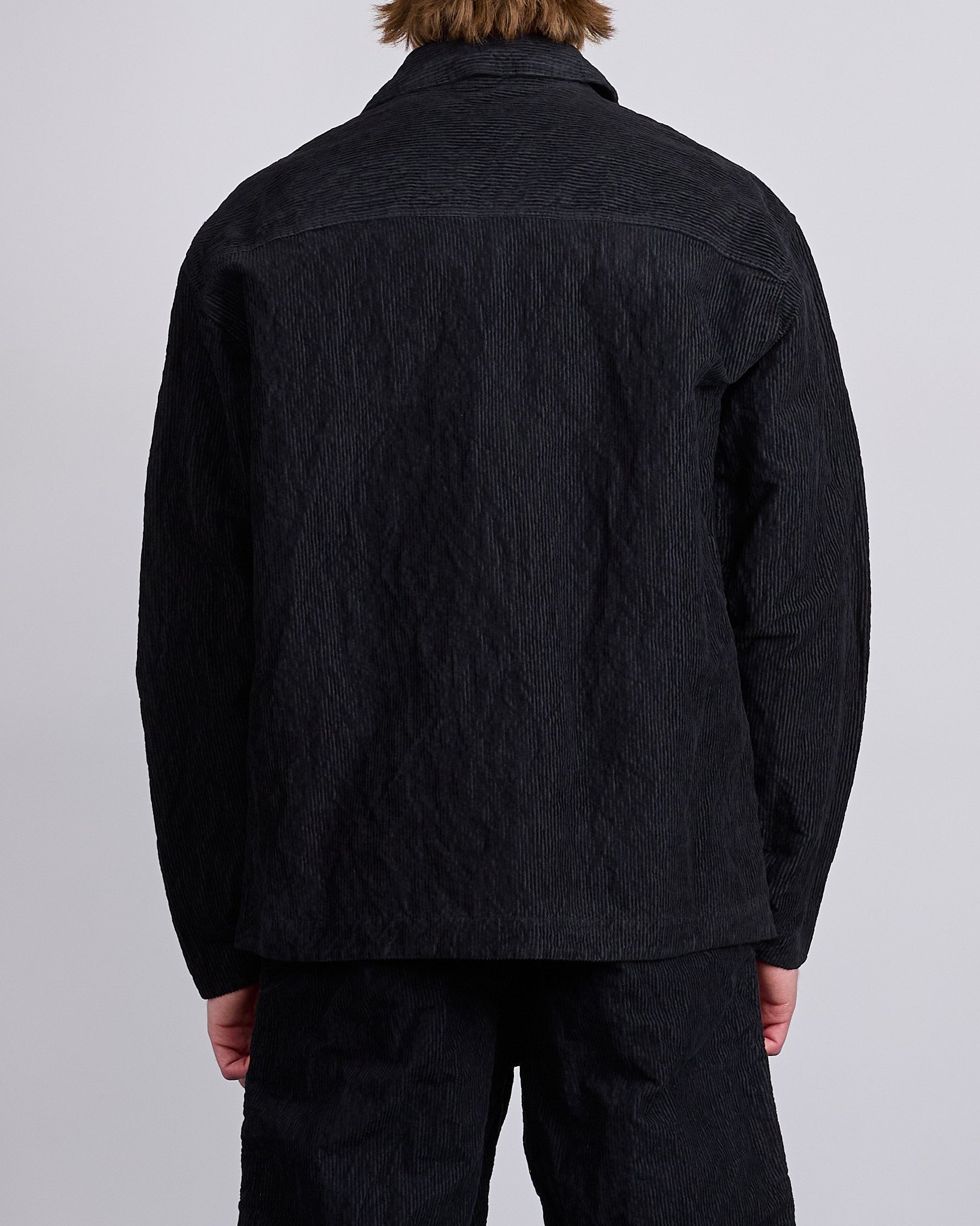 Stone Island Wrinkled Corduroy 500 Overshirt Black – LESS 17
