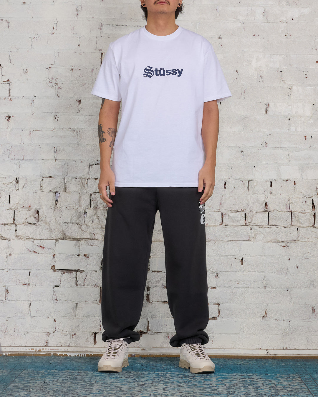 Stussy 80 Fleece Pant Washed Black