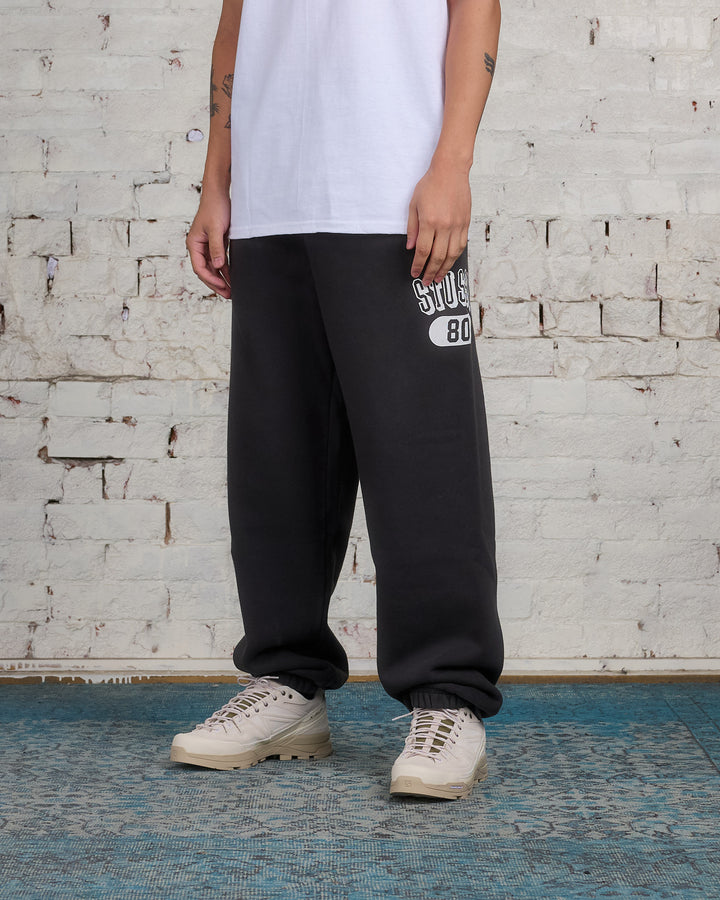 Stussy 80 Fleece Pant Washed Black