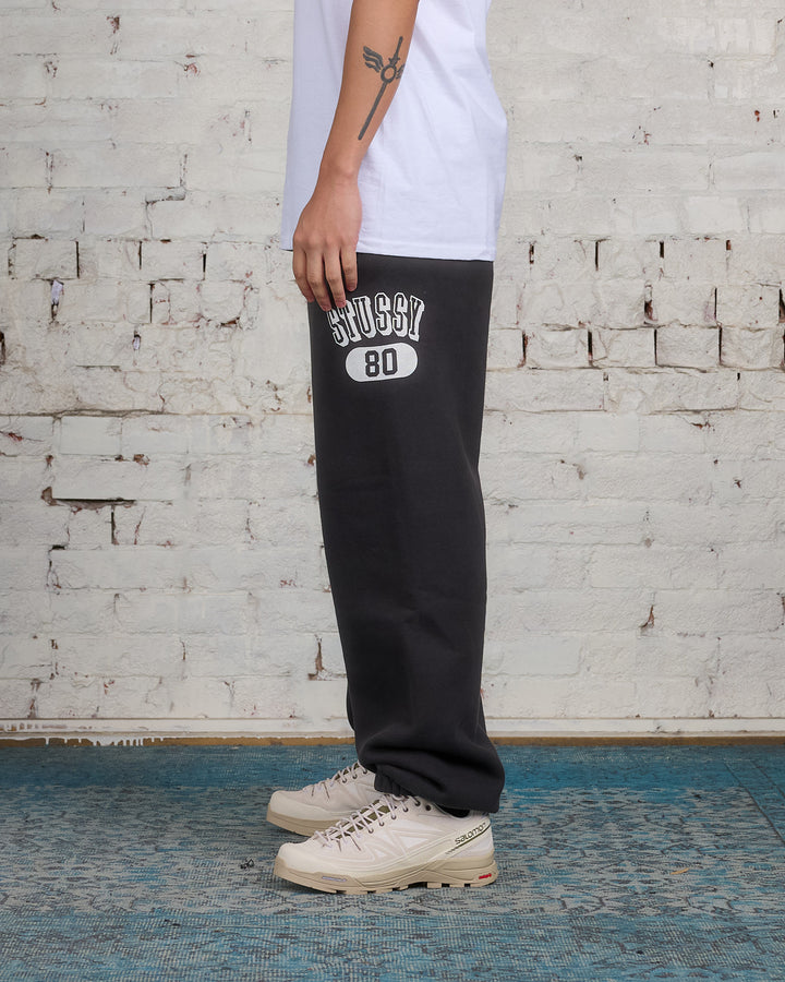 Stussy 80 Fleece Pant Washed Black