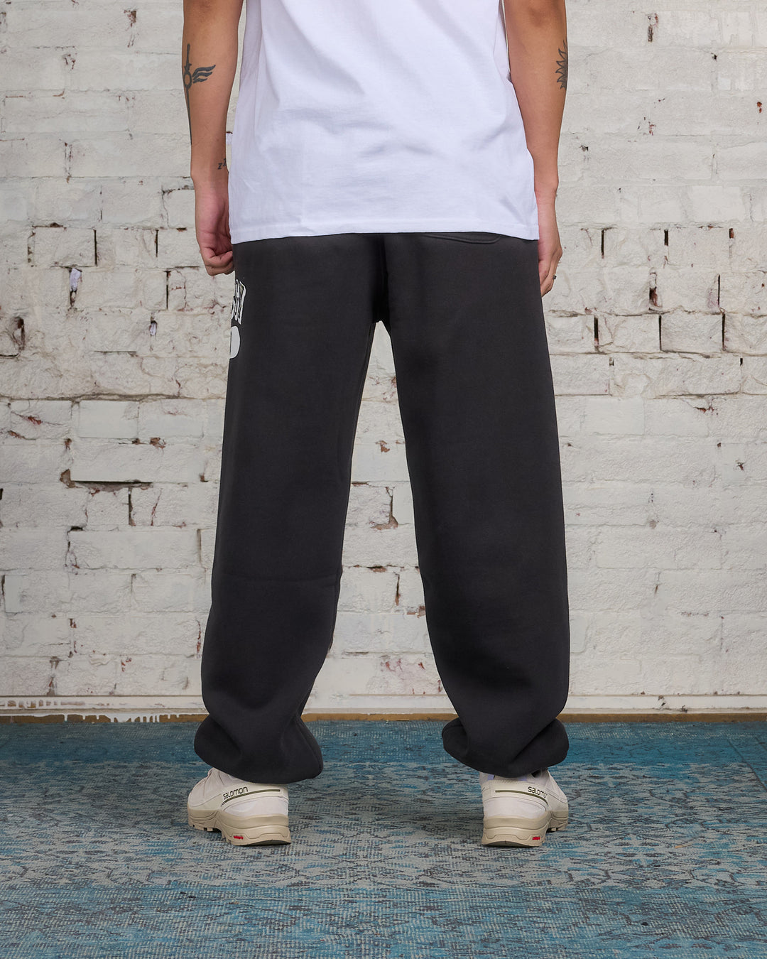 Stussy 80 Fleece Pant Washed Black