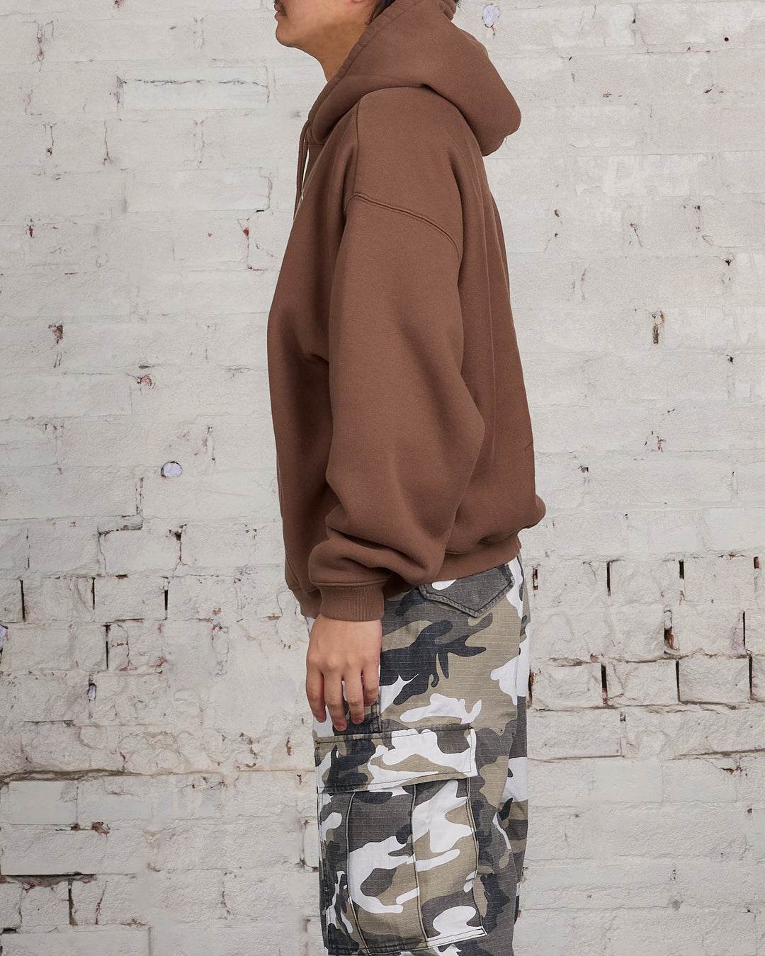 Stussy 80 Relaxed Hooded Sweatshirt Brown