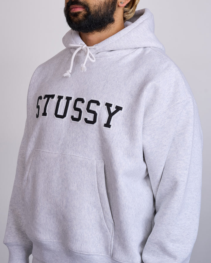 Stussy Applique Hoodie Ash Heather