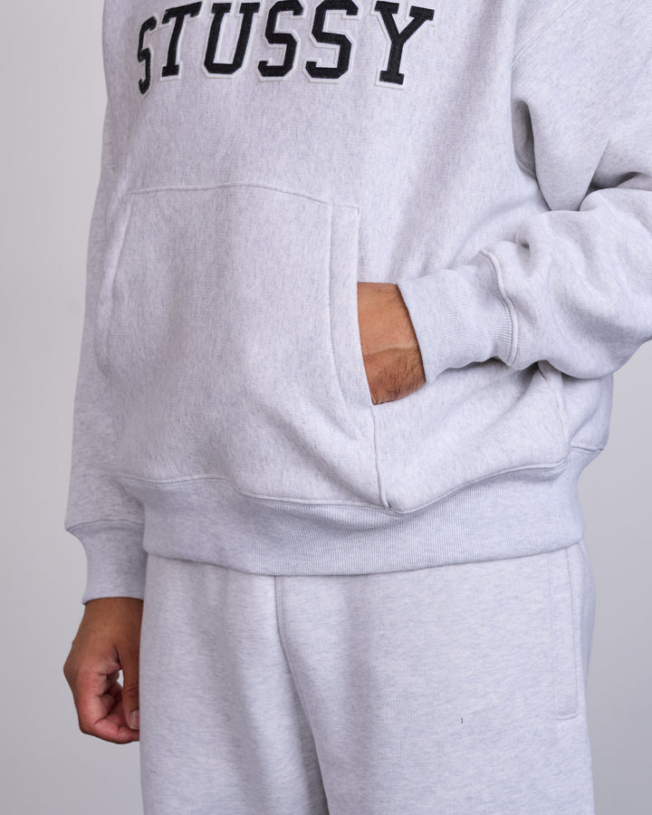 Stussy Applique Hoodie Ash Heather