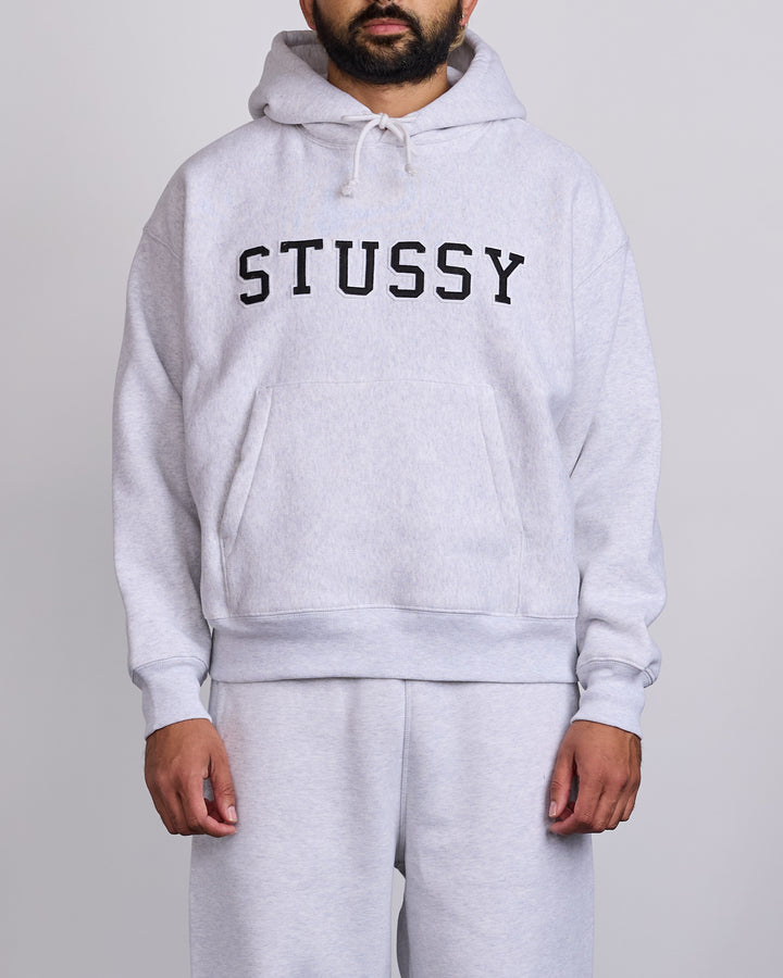 Stussy Applique Hoodie Ash Heather