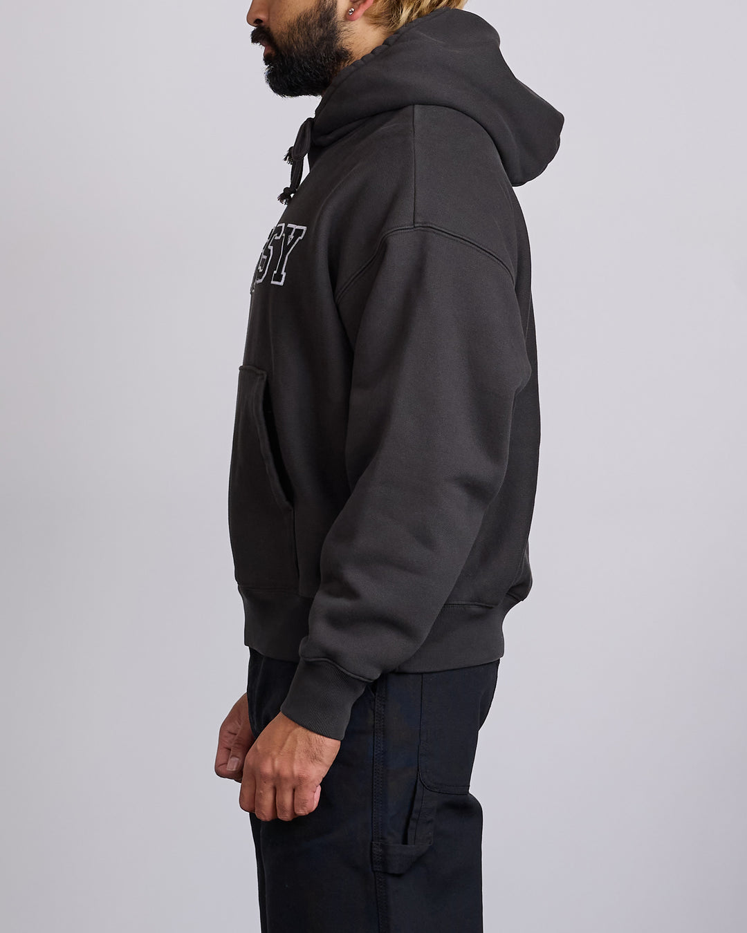 Stussy Applique Hoodie Black