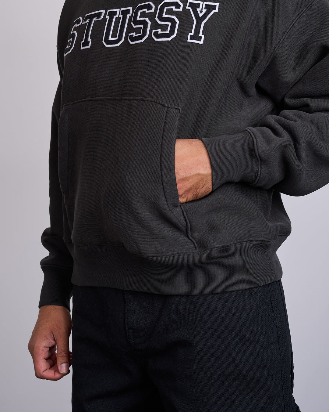Stussy Applique Hoodie Black
