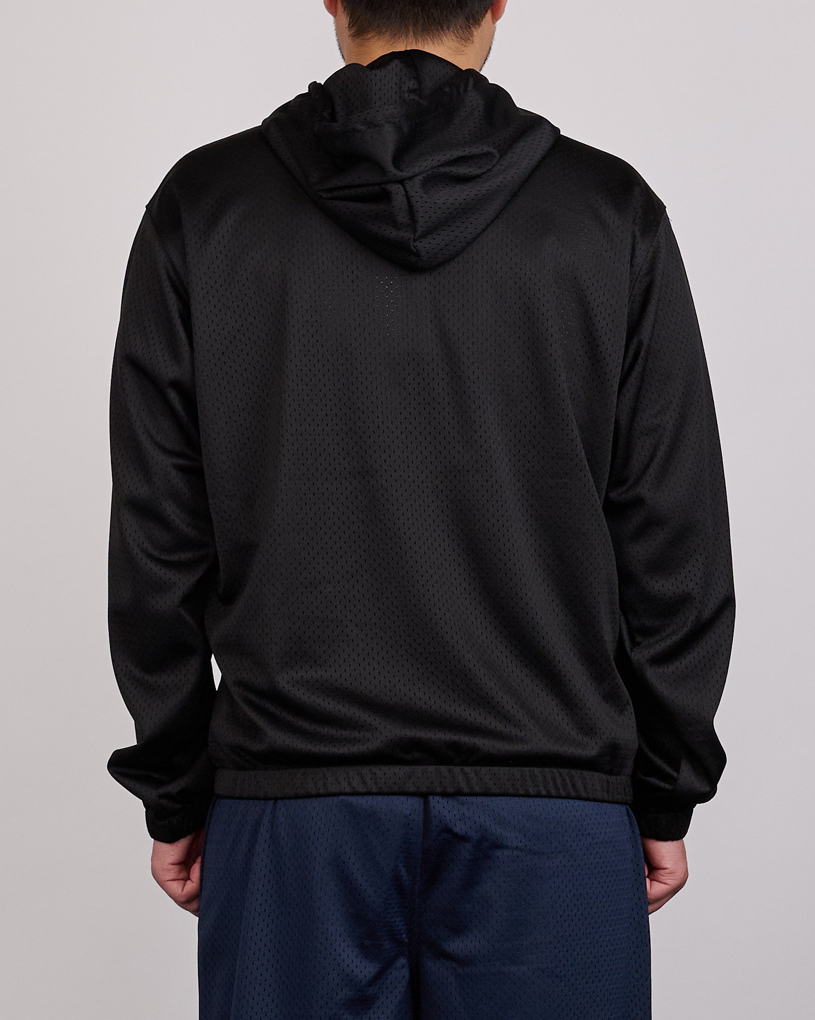 Stussy Athletic Mesh Zip Hoodie Black – LESS 17