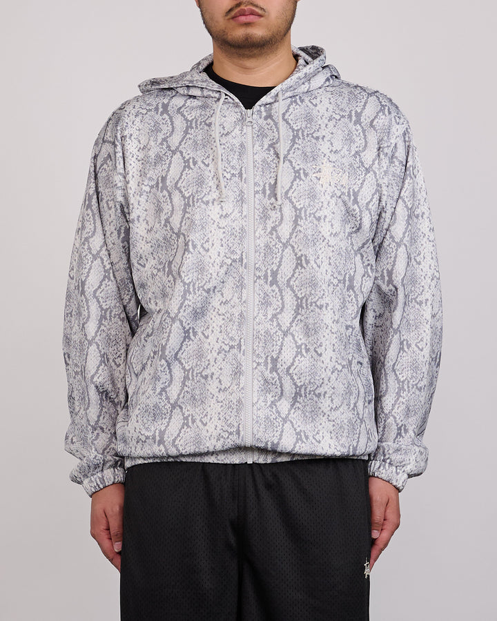 Stussy Athletic Mesh Zip Hoodie Snake
