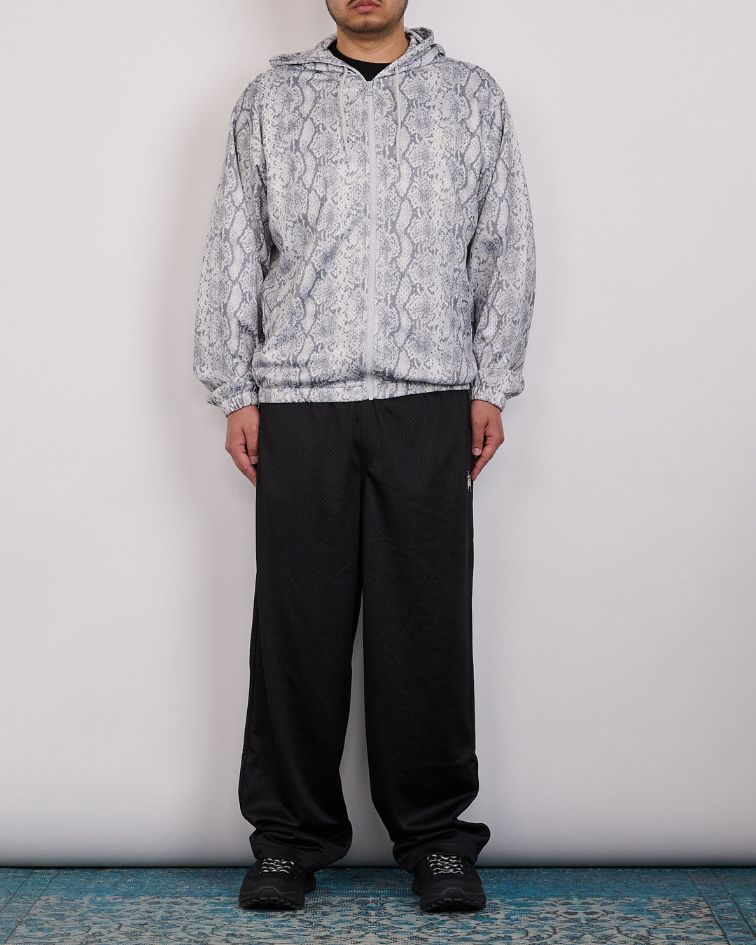 Stussy Athletic Mesh Zip Hoodie Snake