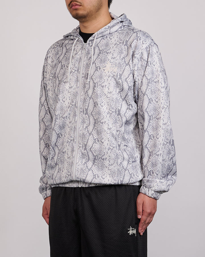 Stussy Athletic Mesh Zip Hoodie Snake