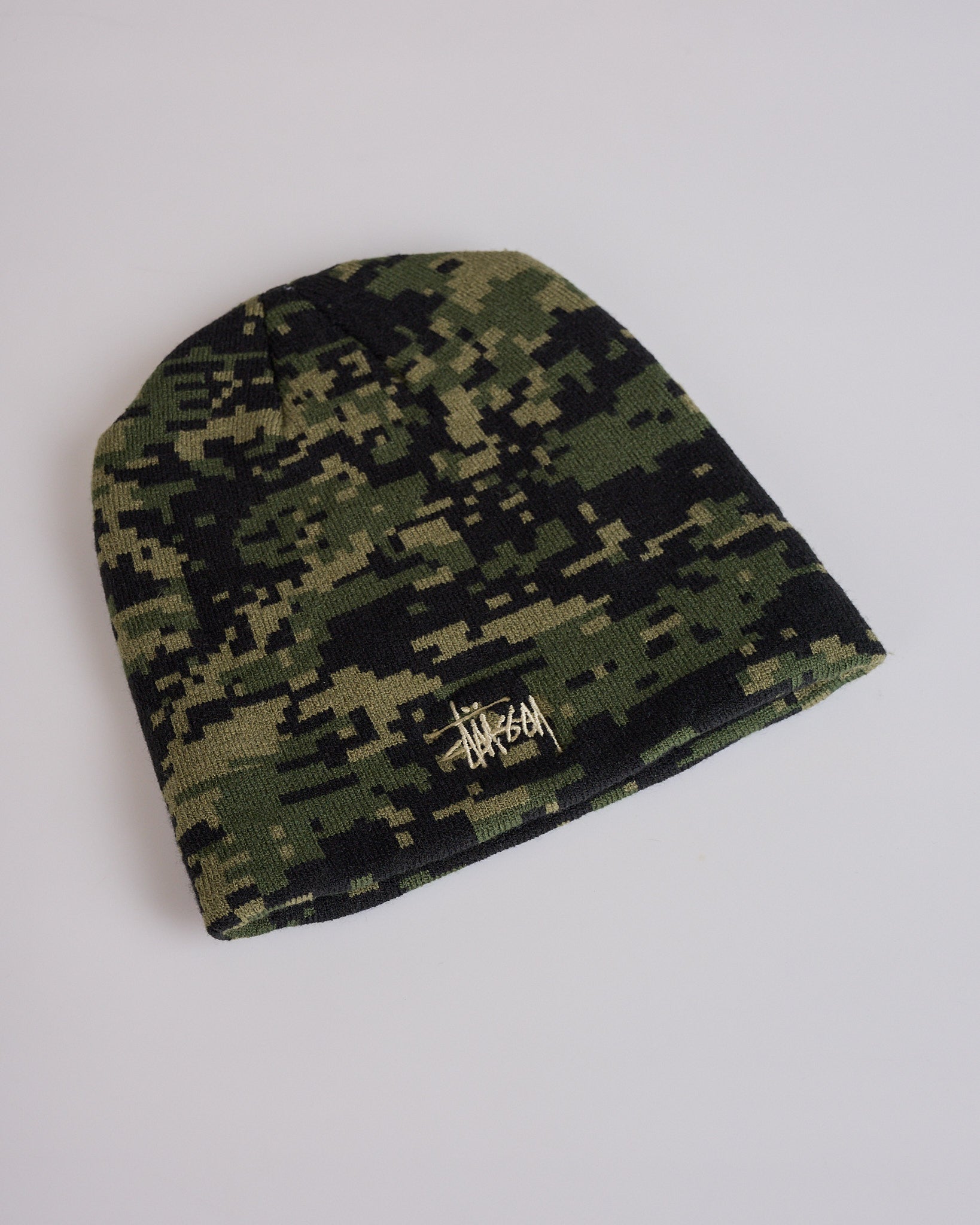 Stussy Basic Skullcap Beanie Digi Camo Green – LESS 17