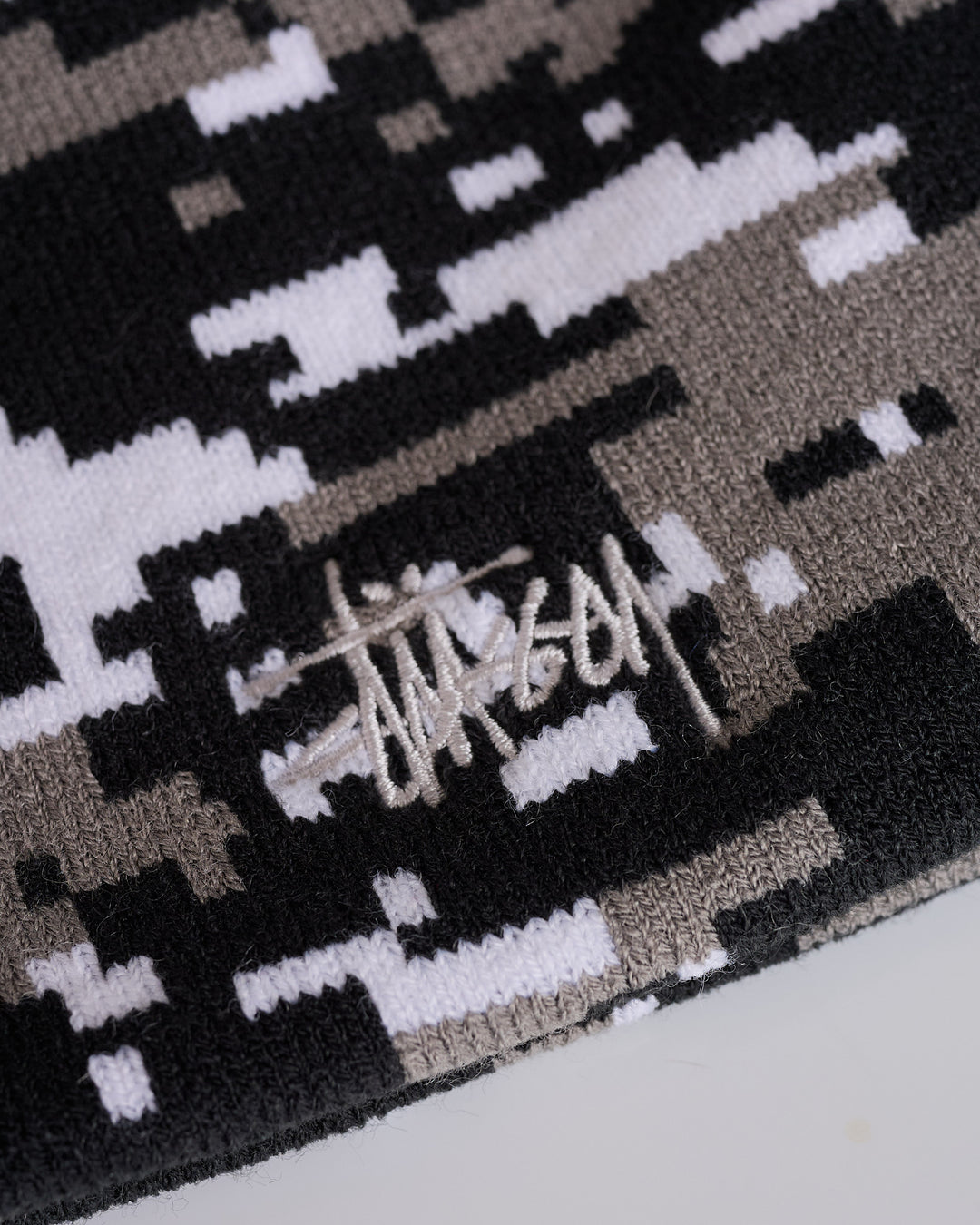 Stussy Basic Skullcap Beanie Digi Camo Grey