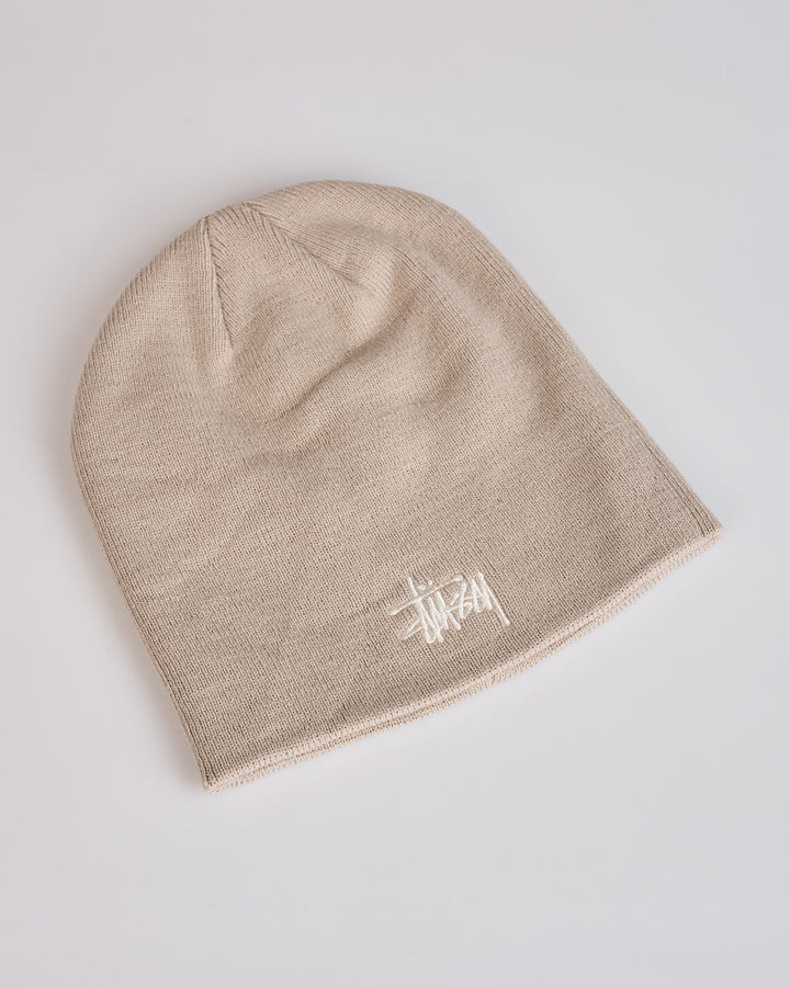 Stussy Basic Skullcap Beanie Stone