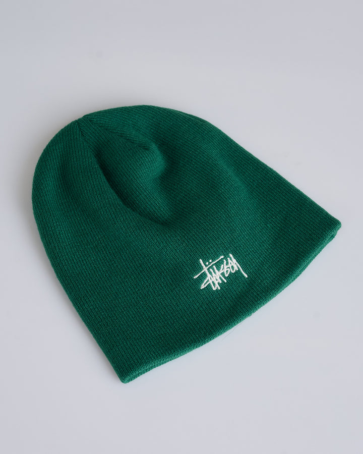 Stussy Basic Skullcap Beanie Willow Green