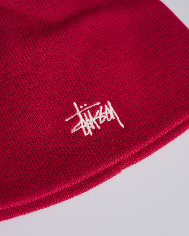 Stussy Basic Skullcap Beanie Wine