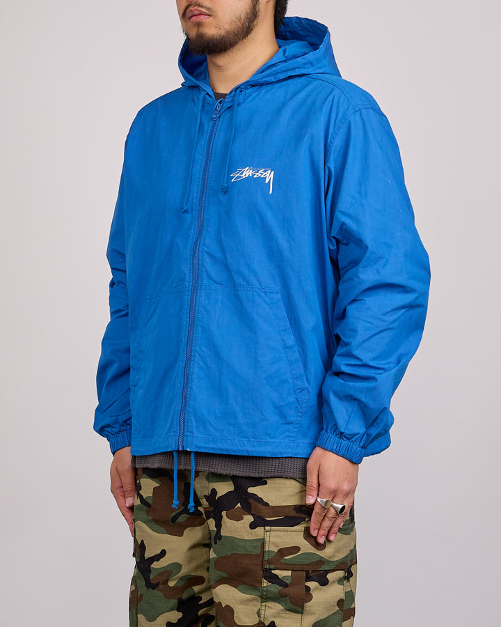Stussy Beach Shell Jacket Cotton Wax Blue