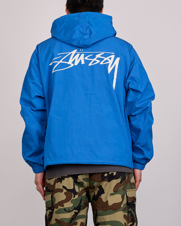 Stussy Beach Shell Jacket Cotton Wax Blue