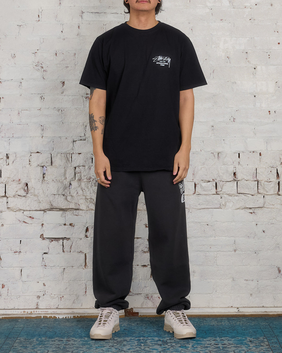 Stussy Beat Sounds Pigment Dyed T-Shirt Black