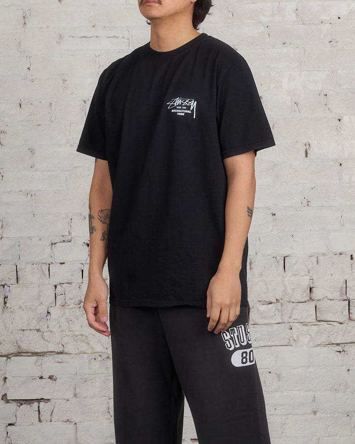 Stussy Beat Sounds Pigment Dyed T-Shirt Black