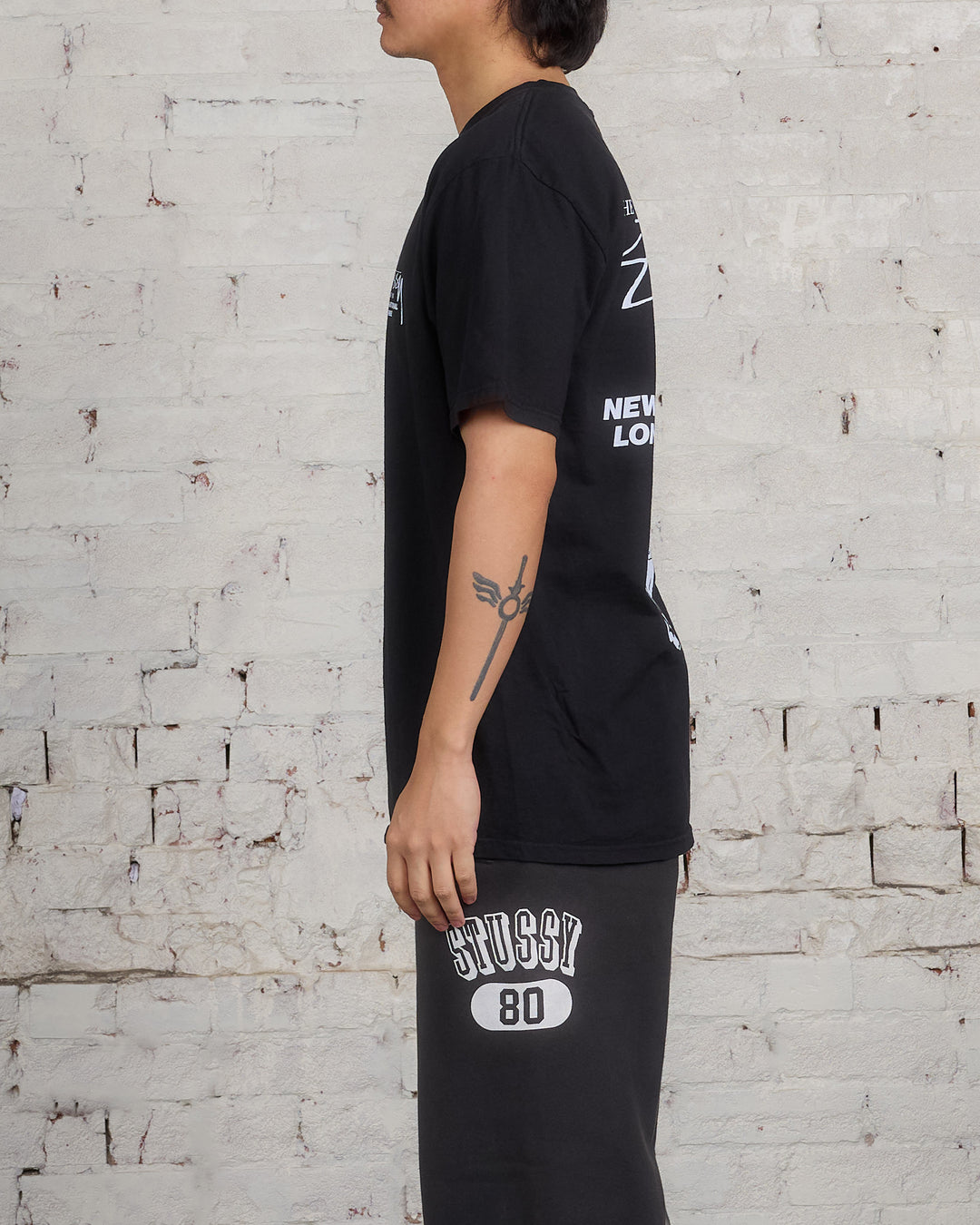 Stussy Beat Sounds Pigment Dyed T-Shirt Black