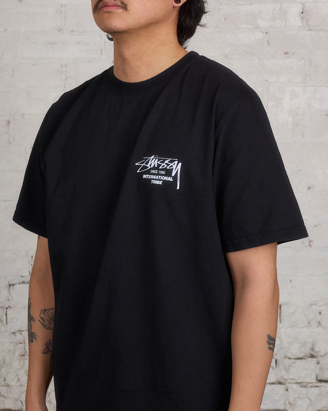 Stussy Beat Sounds Pigment Dyed T-Shirt Black