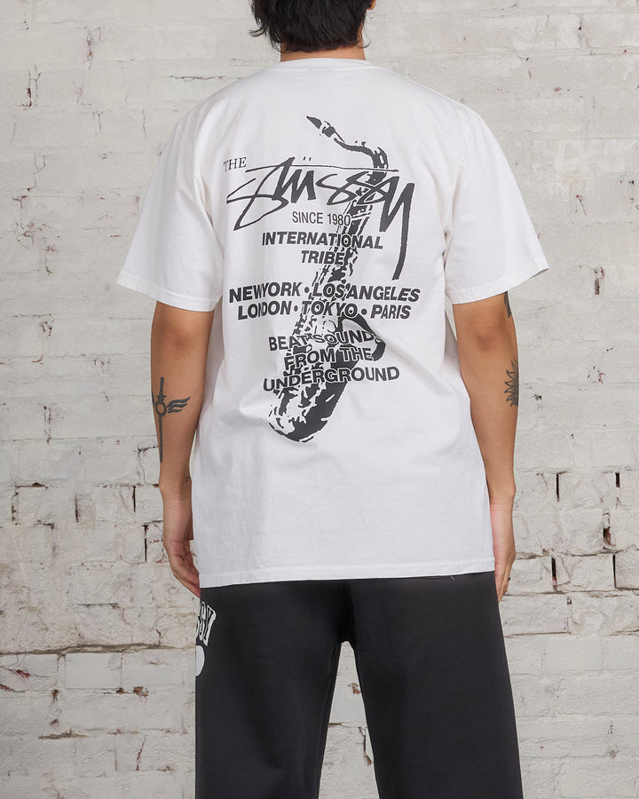 Stussy Beat Sounds Pigment Dyed T-Shirt Natural