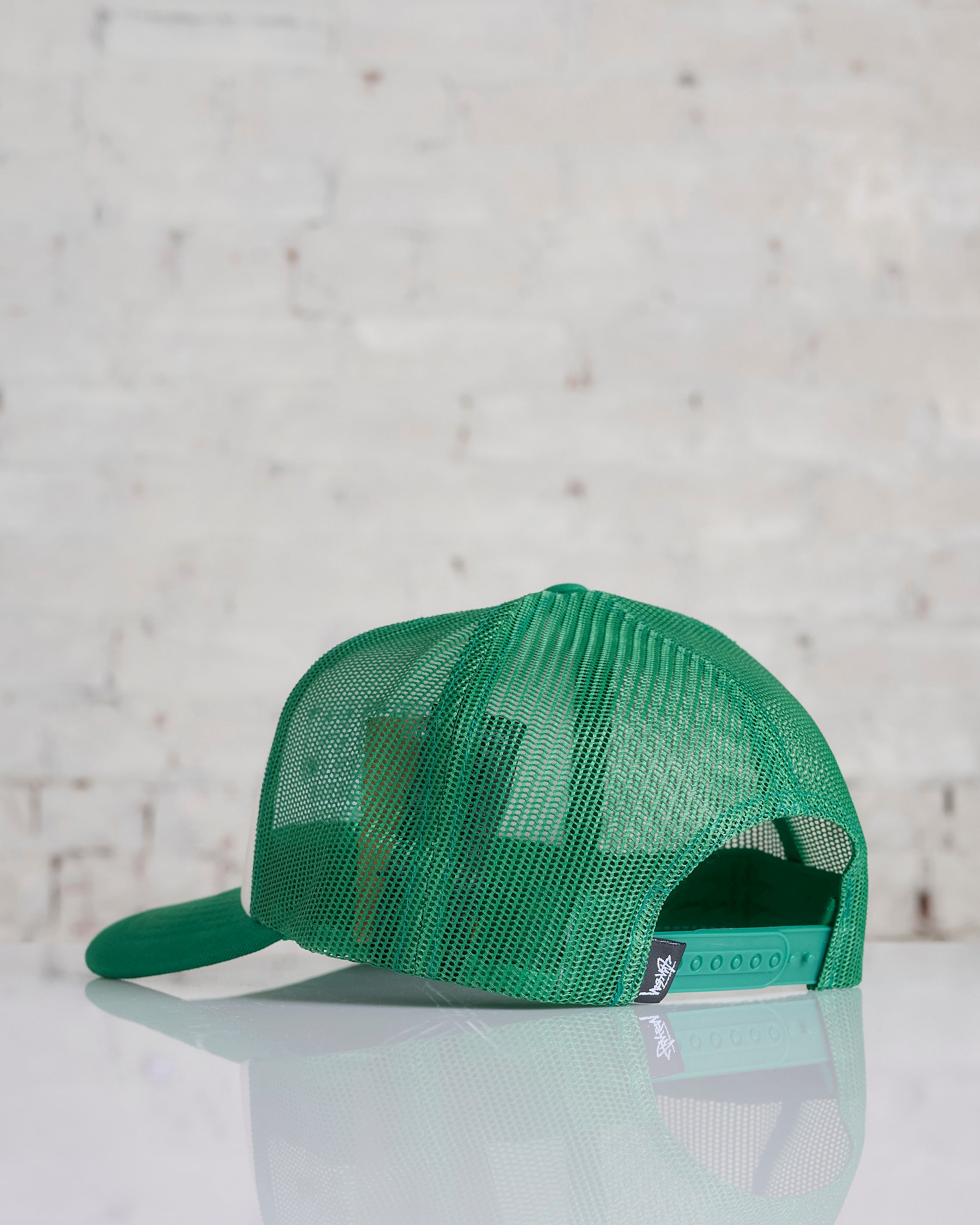 Stussy Big 4 Trucker Cap Green