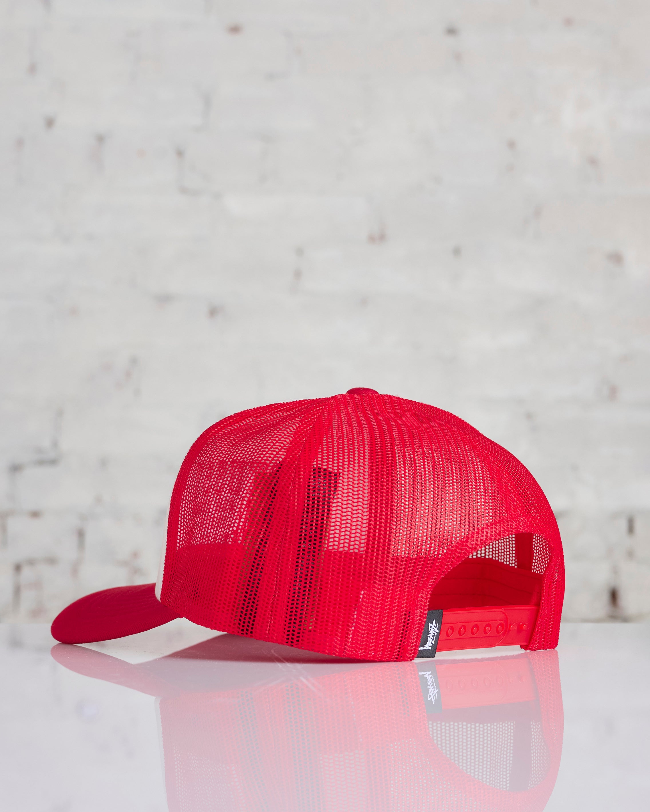 Stussy Big 4 Trucker Cap Red