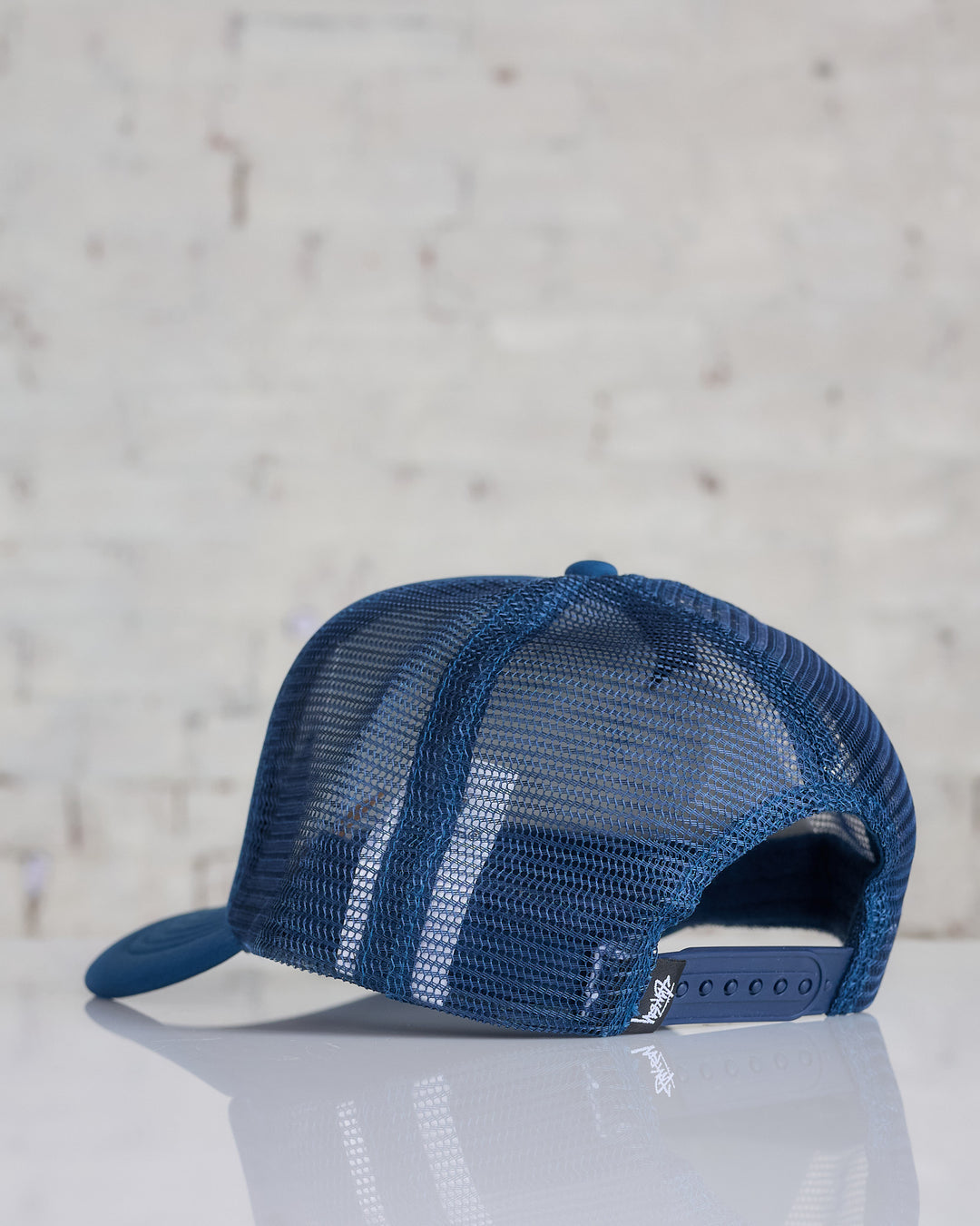 Stussy Big Basic Trucker Cap Deep Blue