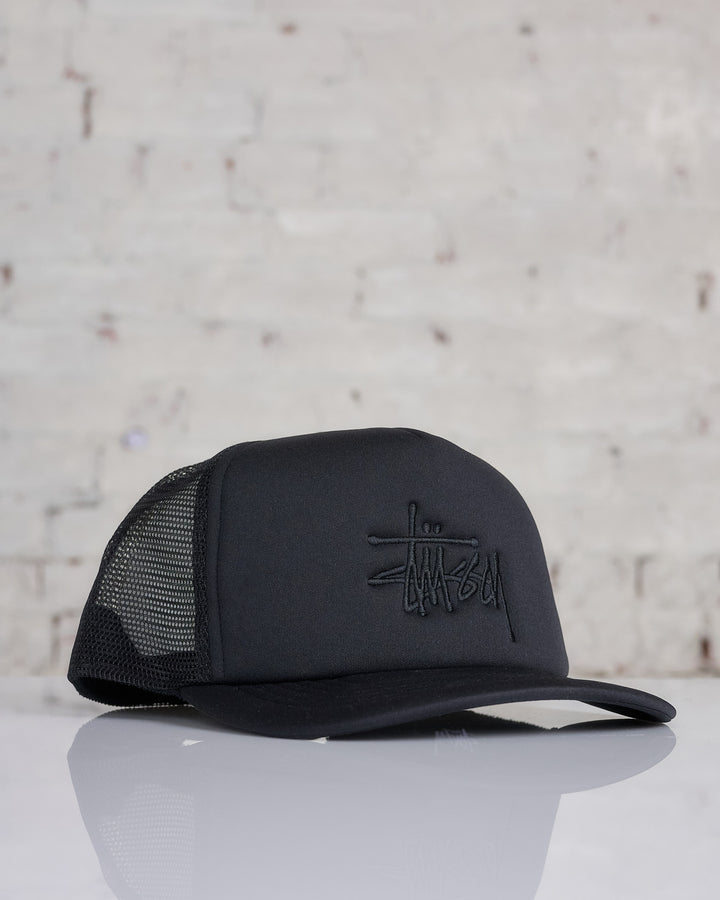 Stussy Big Basic Trucker Cap Shadow Black