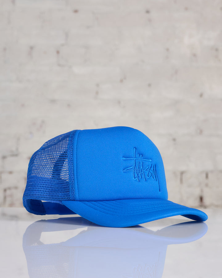 Stussy Big Basic Trucker Cap Shadow Sport Blue